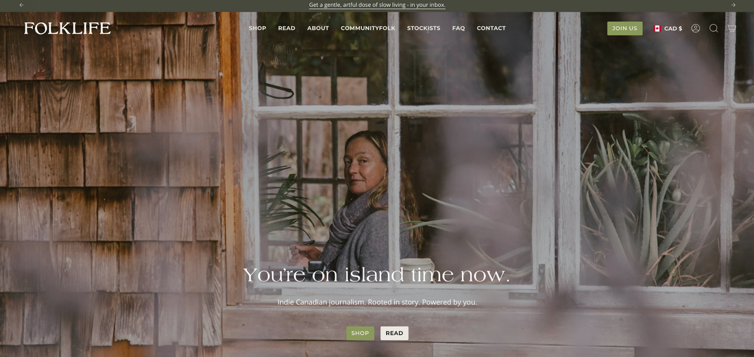 FOLKLIFE—Brand Strategy, a Custom Shopify Build, and a New Digital Chapter for a Print Magazine